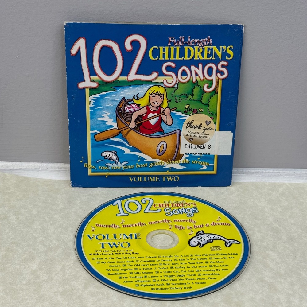 102 Full Length Childrens Songs Volume Two Music CD Twin Sisters